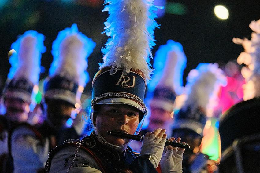 Jaguar Marching Band with their clarinet