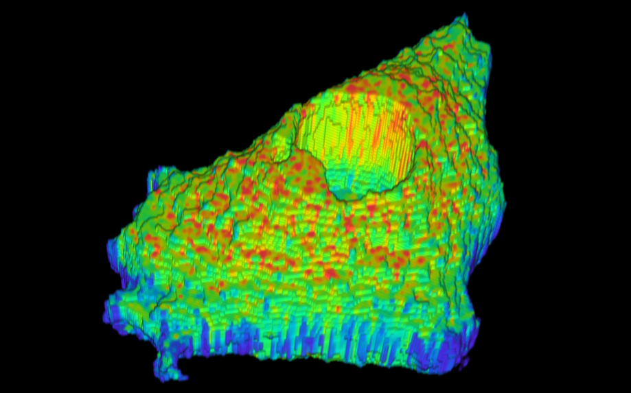 Spectral imaging of FRET-based sensors reveals sustained cAMP gradients in three spatial dimensions