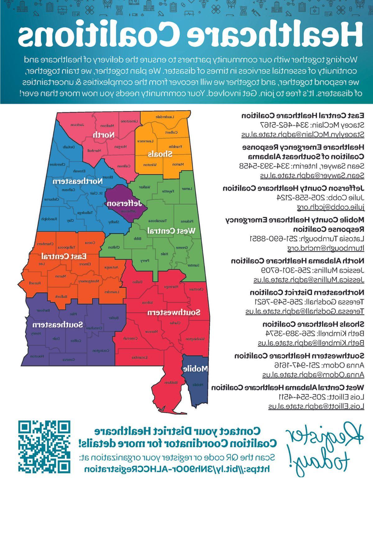 AL Healthcare Coalition Map Image