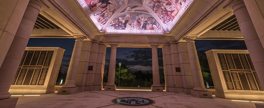 Center of Bell Tower with mural