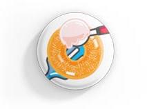 Ice Cream and Donuts button