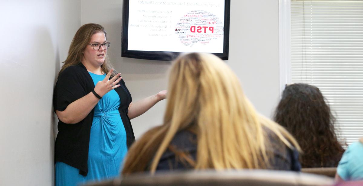 Dr. Sarah Koon-Magnin, associate professor of political science and criminal justice, works with volunteers who act as advocates for sexual assault victims. The work is done through Lifelines Counseling Services of Mobile.