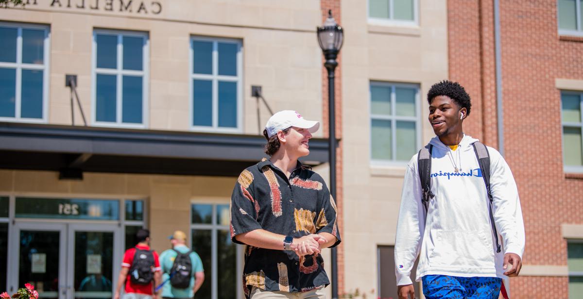 Camellia Hall and Azalea Hall are two of the most popular first-year communities at South. Each is a four-story residence built in the last several years. 