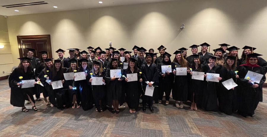 The University of South Alabama chapter of Mortar Board initiated new members this month. 