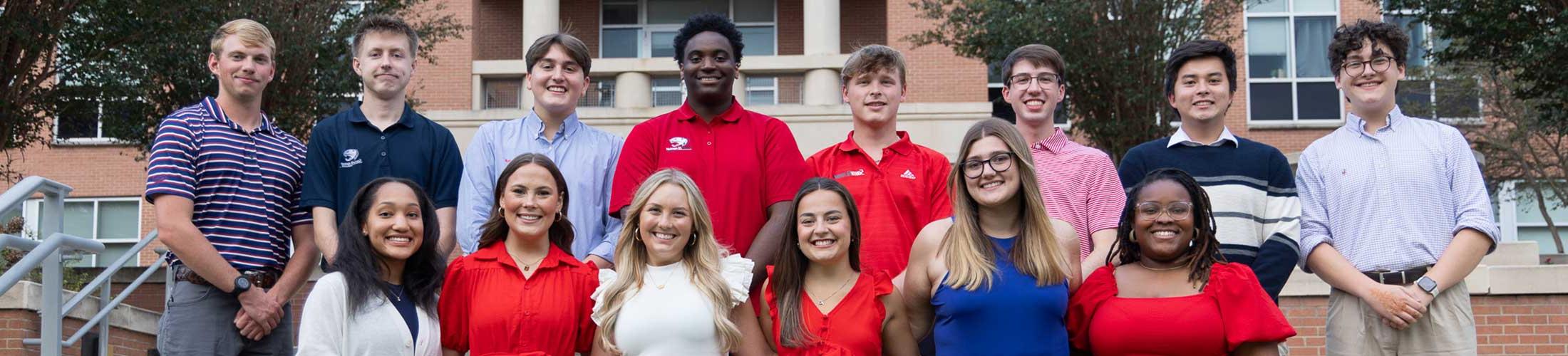 SGA Executive Board outside of Meisler Hall.