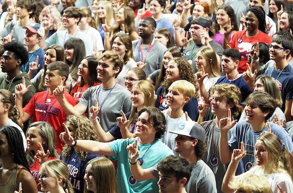 Students at Convocation